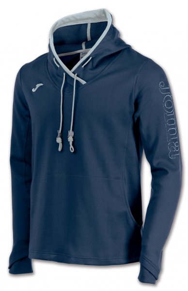 SWEATSHIRT HOOD NAVY-GREY