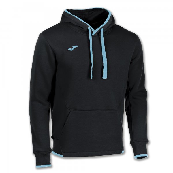 INVICTUS SWEATHSHIRT HOOD BLACK-TURQUOISE