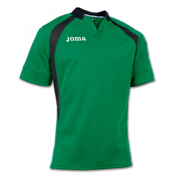 T-SHIRT RUGBY GREEN-BLACK S/S