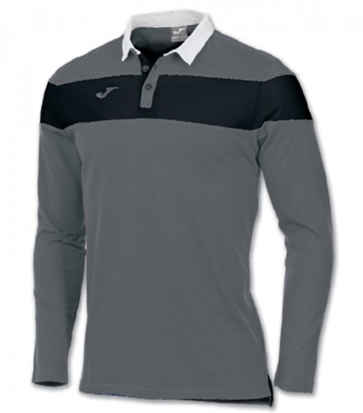 POLO RUGBY ANTHRACITE-BLACK L/S