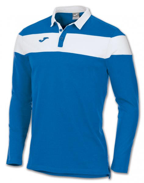 POLO RUGBY ROYAL-WHITE L/S