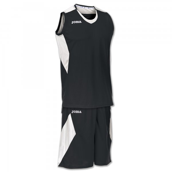 SET SPACE BLACK-WHITE SLEEVELESS