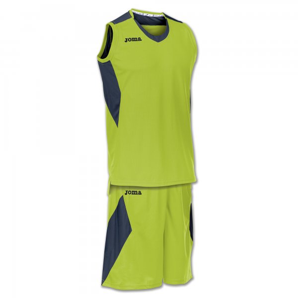SET SPACE GREEN-NAVY SLEEVELESS