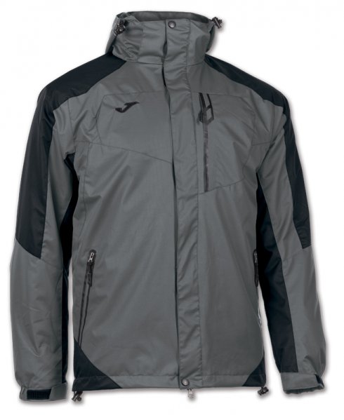 ANORAK DETACHABLE GREY-BLACK