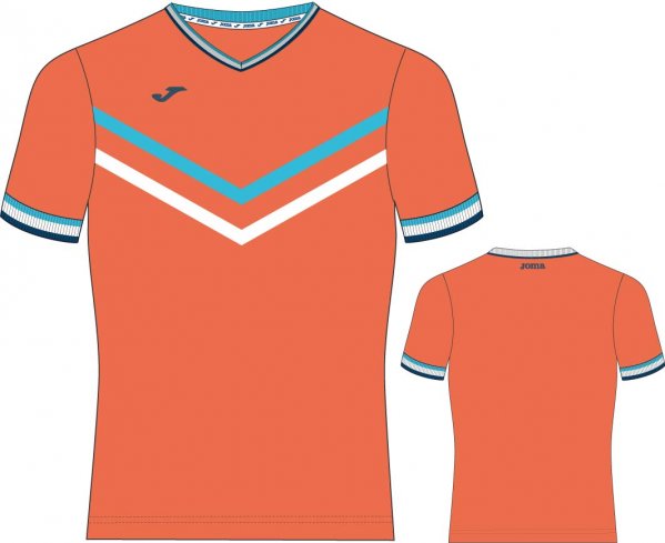 T-SHIRT ORANGE-TURQUOISE S/S (TERRA)