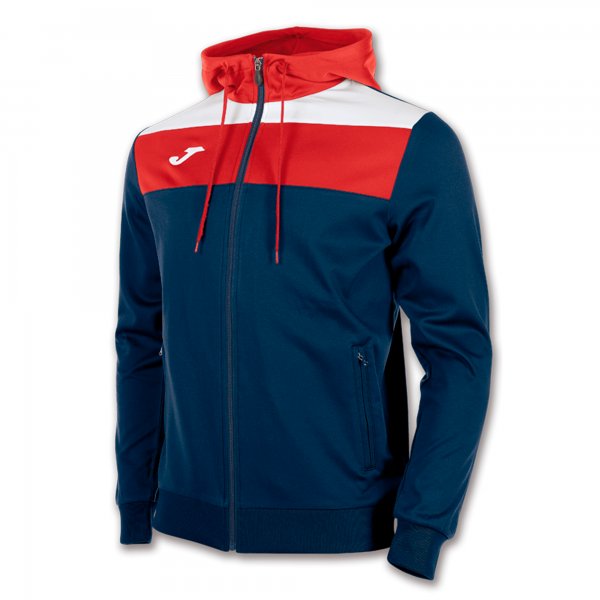 JACKET CREW HOODED NAVY-RED