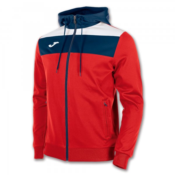 JACKET CREW HOODED RED-NAVY