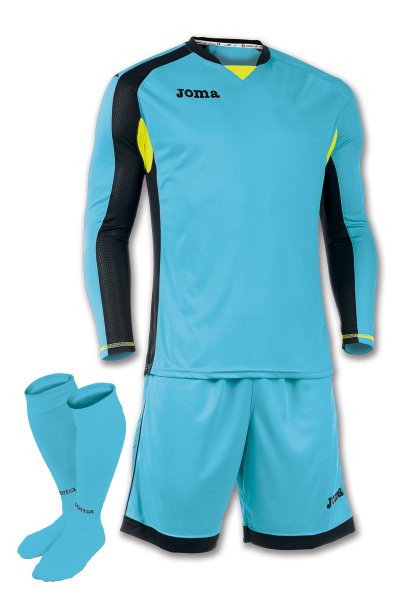 GOALKEEPER SET TURQUOISE-BLACK L/S