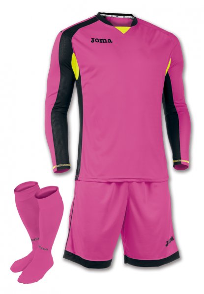 GOALKEEPER SET FUCHSIA-BLACK L/S