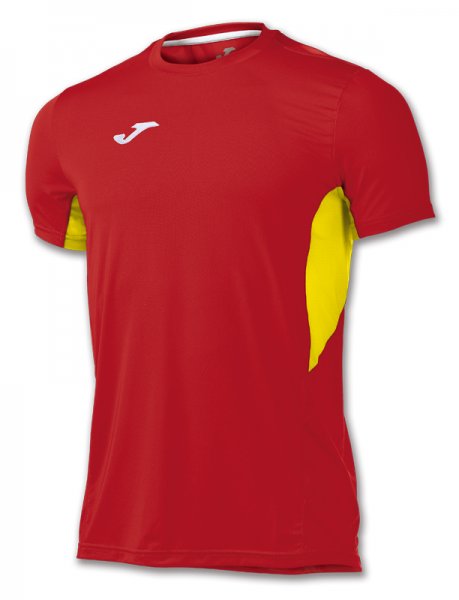 T-SHIRT RECORD II RED-YELLOW S/S