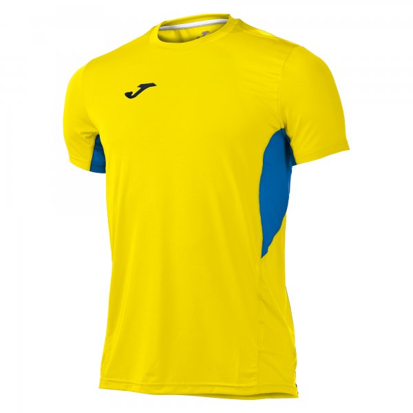 T-SHIRT RECORD II YELLOW-ROYAL S/S