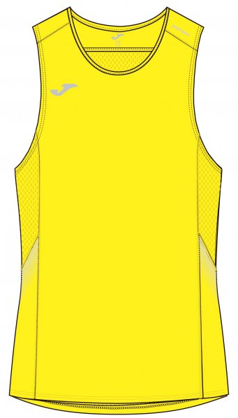 T-SHIRT RUNNING YELLOW FLUOR SLEEVELESS