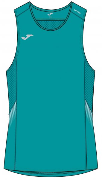 T-SHIRT RUNNING GREEN SLEEVELESS