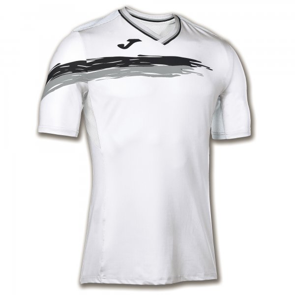 PICASHO T-SHIRT TENNIS WHITE-BLACK S/S