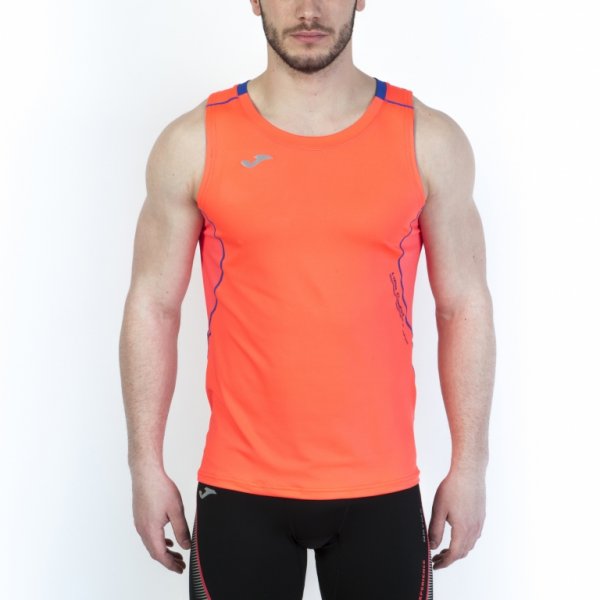 T-SHIRT RUNNING ORANGE SLEEVELESS
