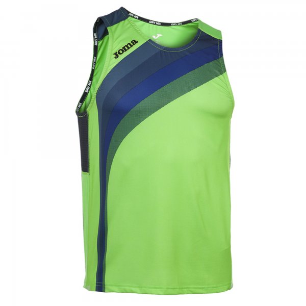 T-SHIRT RUNNING FLUOR GREEN SLEVEELESS