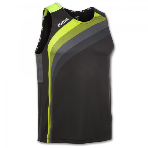 T-SHIRT RUNNING BLACK SLEEVELESS