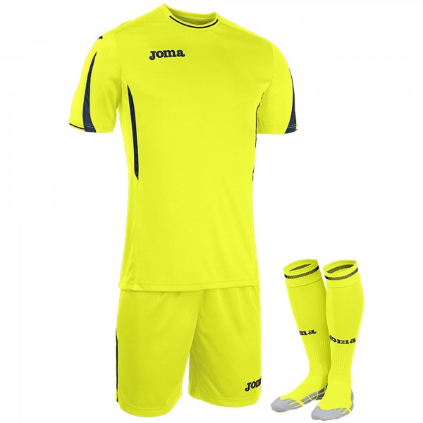 SET T-SHIRT S/S + SHORT + SOCKS YELLOW 