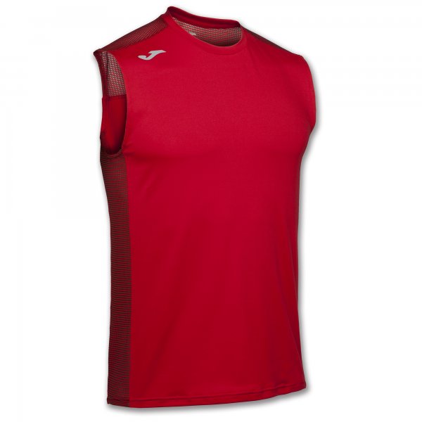 T-SHIRT RUNNING RED SLEEVELESS