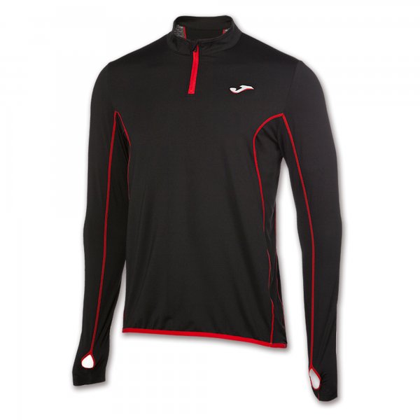 SWEATSHIRT HYBRIDO 1/2 ZIPPER BLACK
