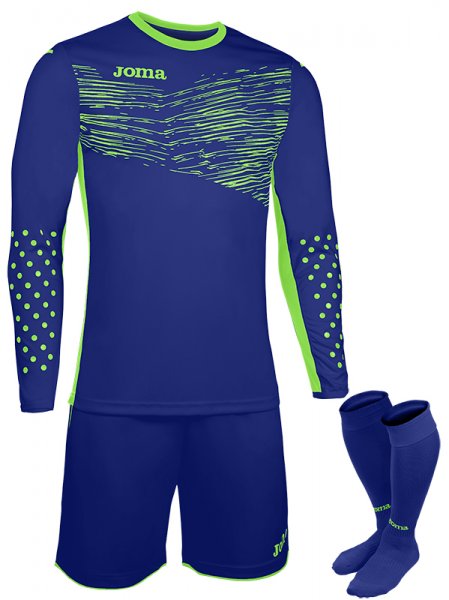 SET GOALKEEPER T-SHIRT L/S + SHORT + SOCKS ROYAL