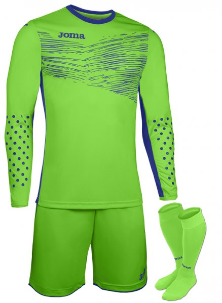 SET GOALKEEPER T-SHIRT L/S + SHORT + SOCKS GREEN