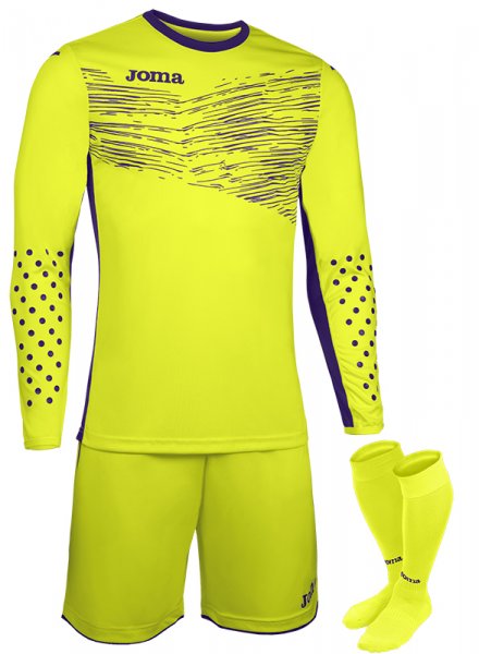 SET GOALKEEPER T-SHIRT L/S + SHORT + SOCKS YELLOW