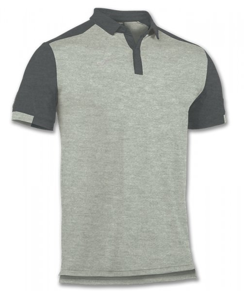 COMFORT POLO SHIRT GREY S/S -POLYESTER-