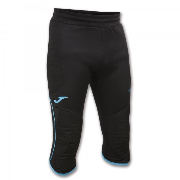 PIRATE PANT GOALKEEPER PROTEC BLACK-TURQUOISE FLU