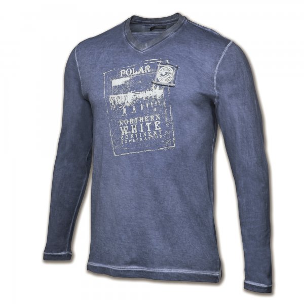T-SHIRT TREKKING NAVY L/S