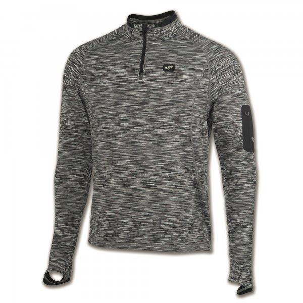 SWEATSHIRT 1/2 ZIPPER TREKKING ANTHRACITE