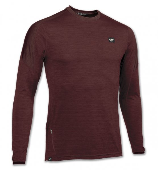 T-SHIRT TECHNICAL TREKKING BURGUNDY L/S