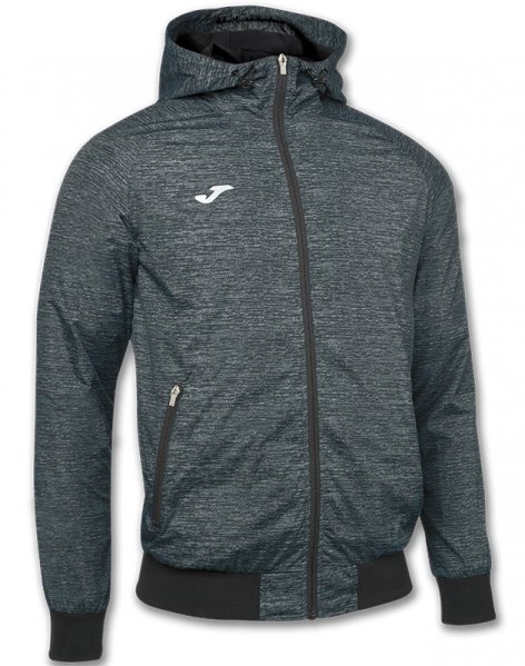 JACKET HOODED INVICTUS BLACK-GREY 