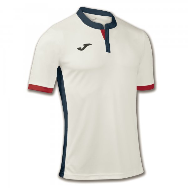 T-SHIRT TENNIS WHITE-NAVY S/S