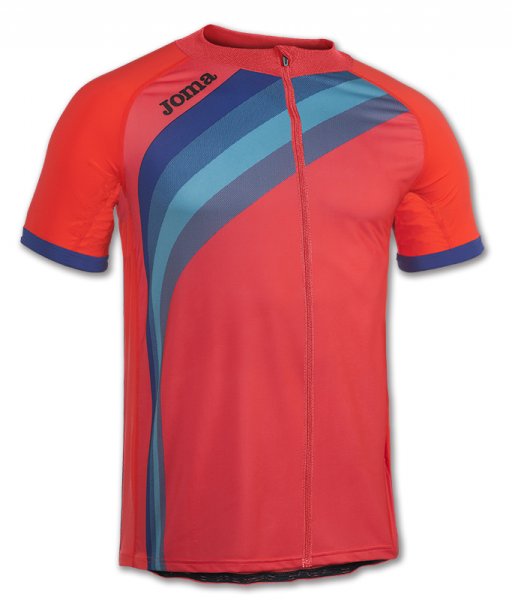 MAILLOT CYCLING CORAL FLUOR S/S
