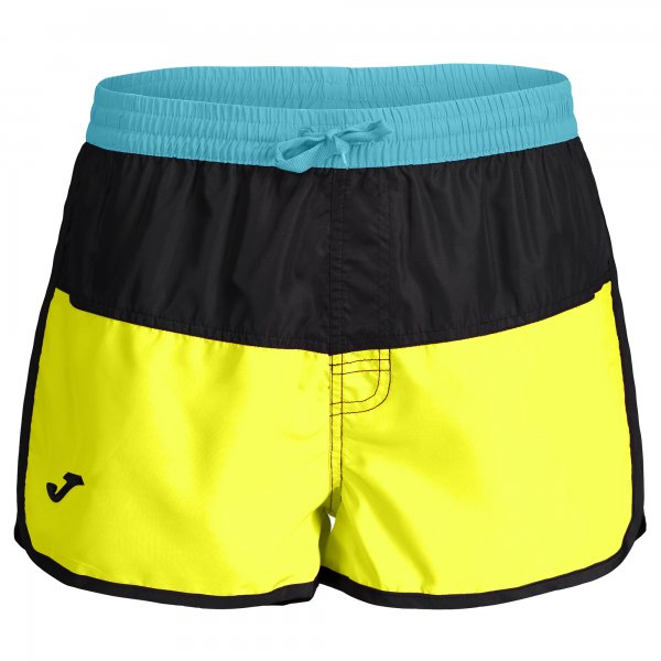 SWIMSUIT SHORT YELLOW-BLACK