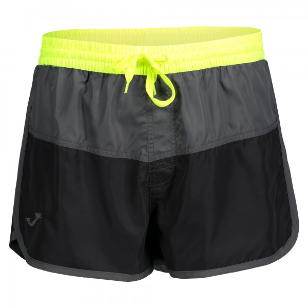 SWIMSUIT SHORT BLACK-GREY