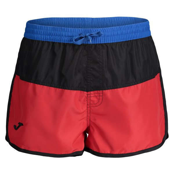 SWIMSUIT SHORT RED-BLACK