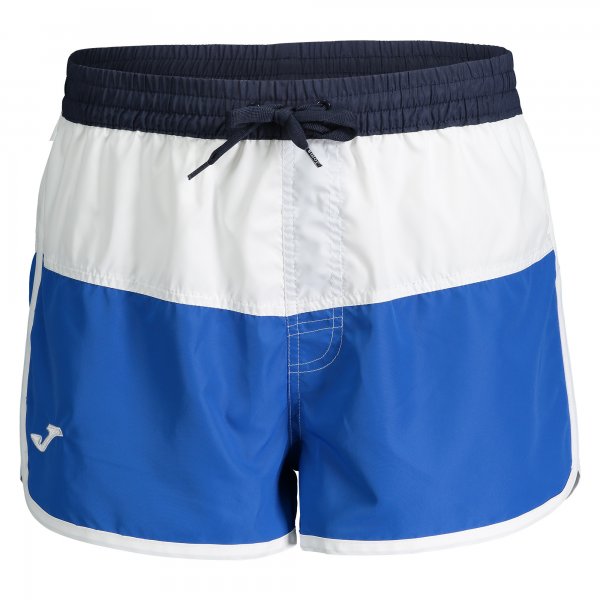 SWIMSUIT SHORT ROYAL-WHITE