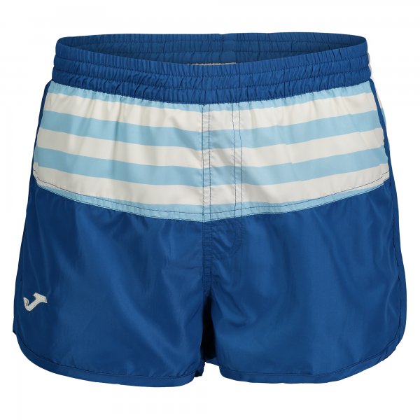 SWIMSUIT SHORT STRIPES ROYAL