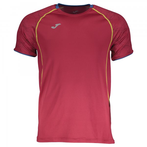 T-SHIRT RUNNING RED-YELLOW S/S