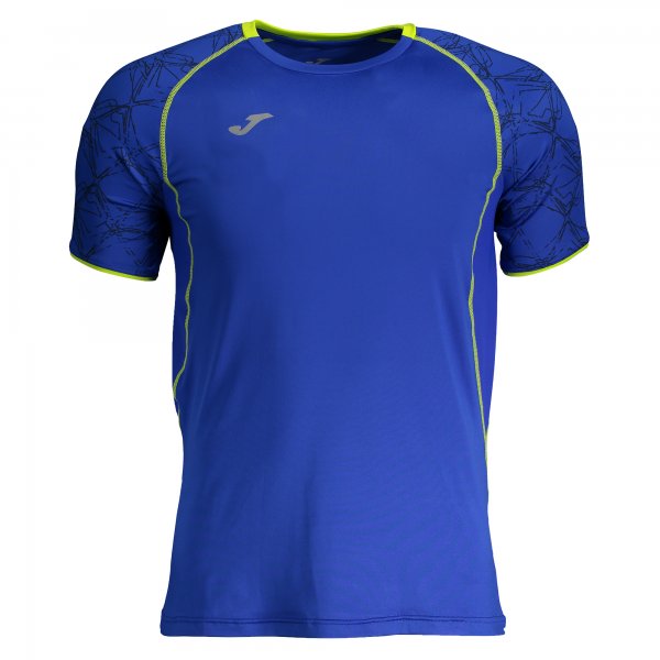T-SHIRT RUNNING ROYAL-LIME S/S