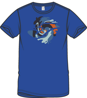 T-SHIRT BLUE S/S