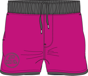 SWIMSUIT PINK-ANTHRACITE