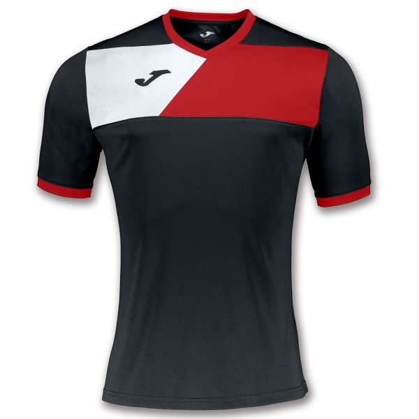 T-SHIRT CREW II BLACK-RED S/S