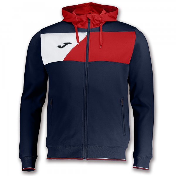 JACKET HOODIE POLY CREW II NAVY-RED