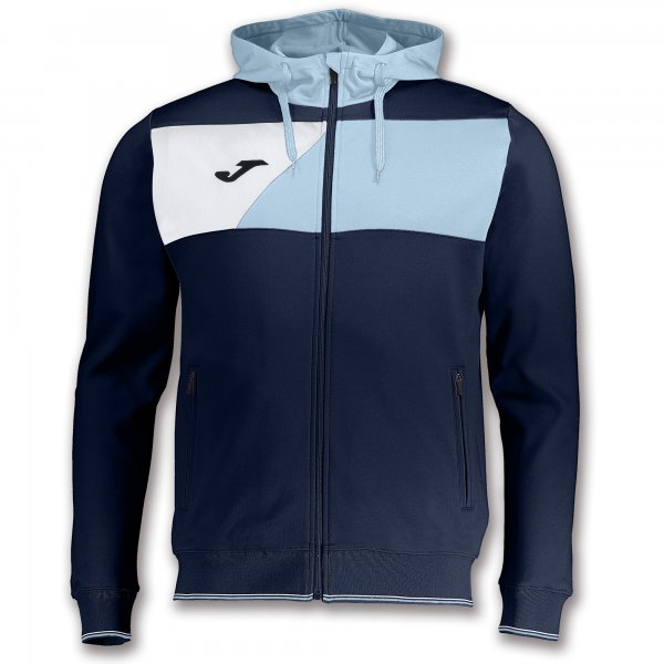 JACKET HOODIE POLY CREW II NAVY-SKYBLUE