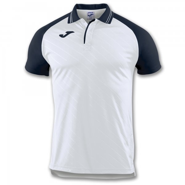 POLO TORNEO II WHITE-NAVY S/S