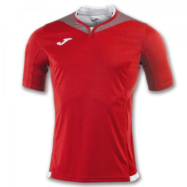 T-SHIRT SILVER RED S/S