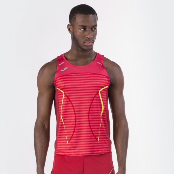 OLIMPIA III RUNNING SLEEVELESS SHIRT RED